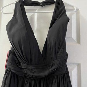 Black halter dress